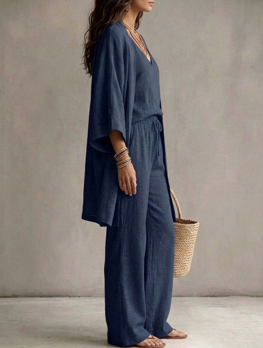 3-piece linen suit