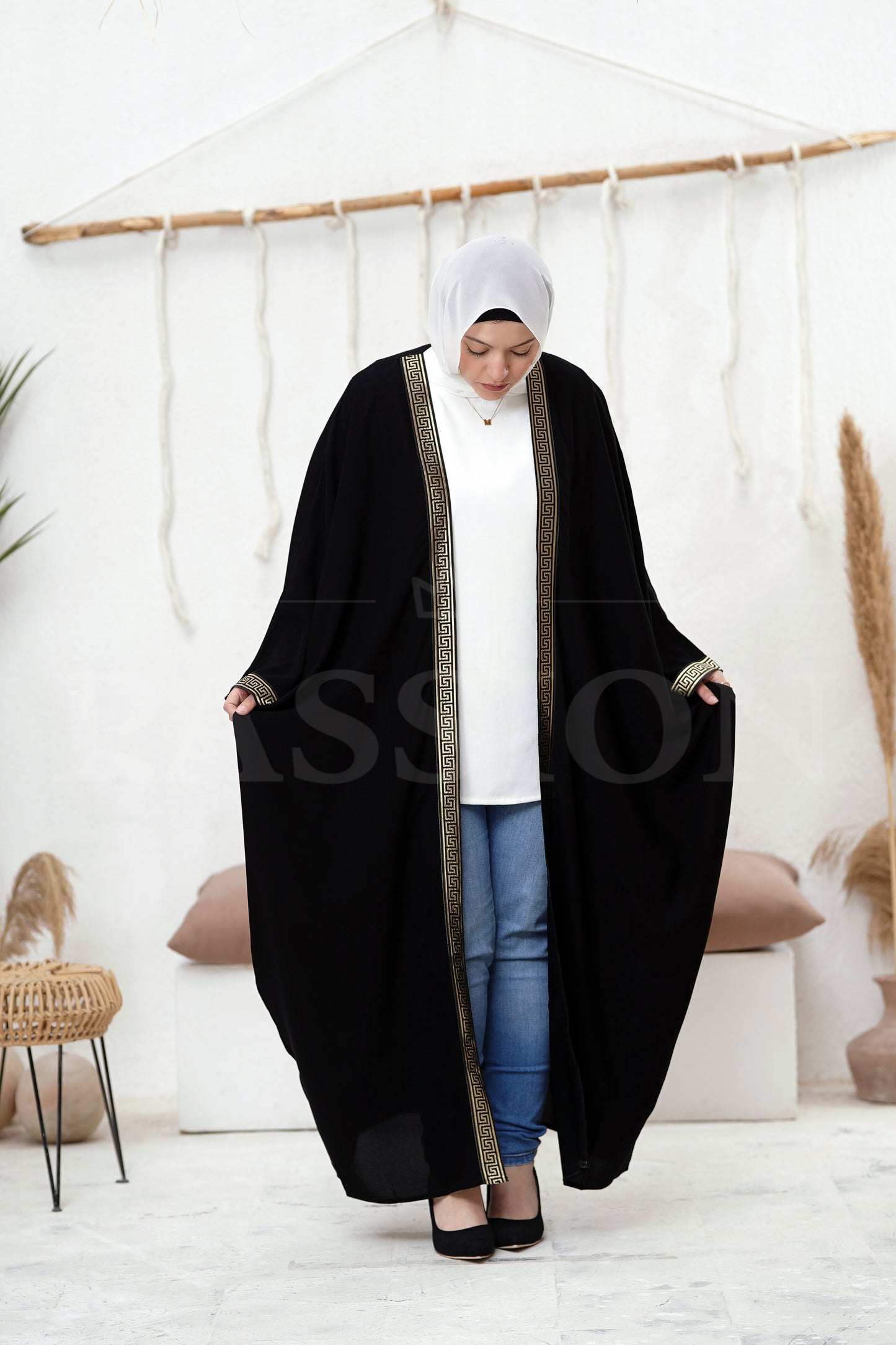 Versacea Elegance Crepe Kaftan