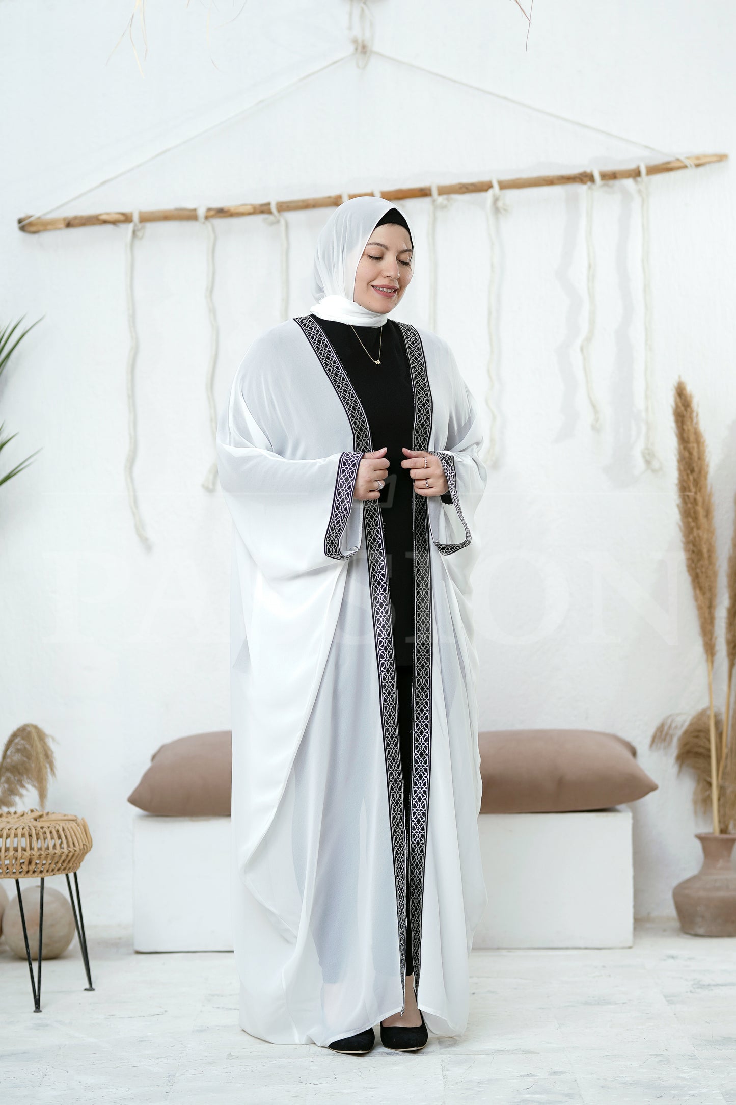Islamic Decor Chiffon Kaftan