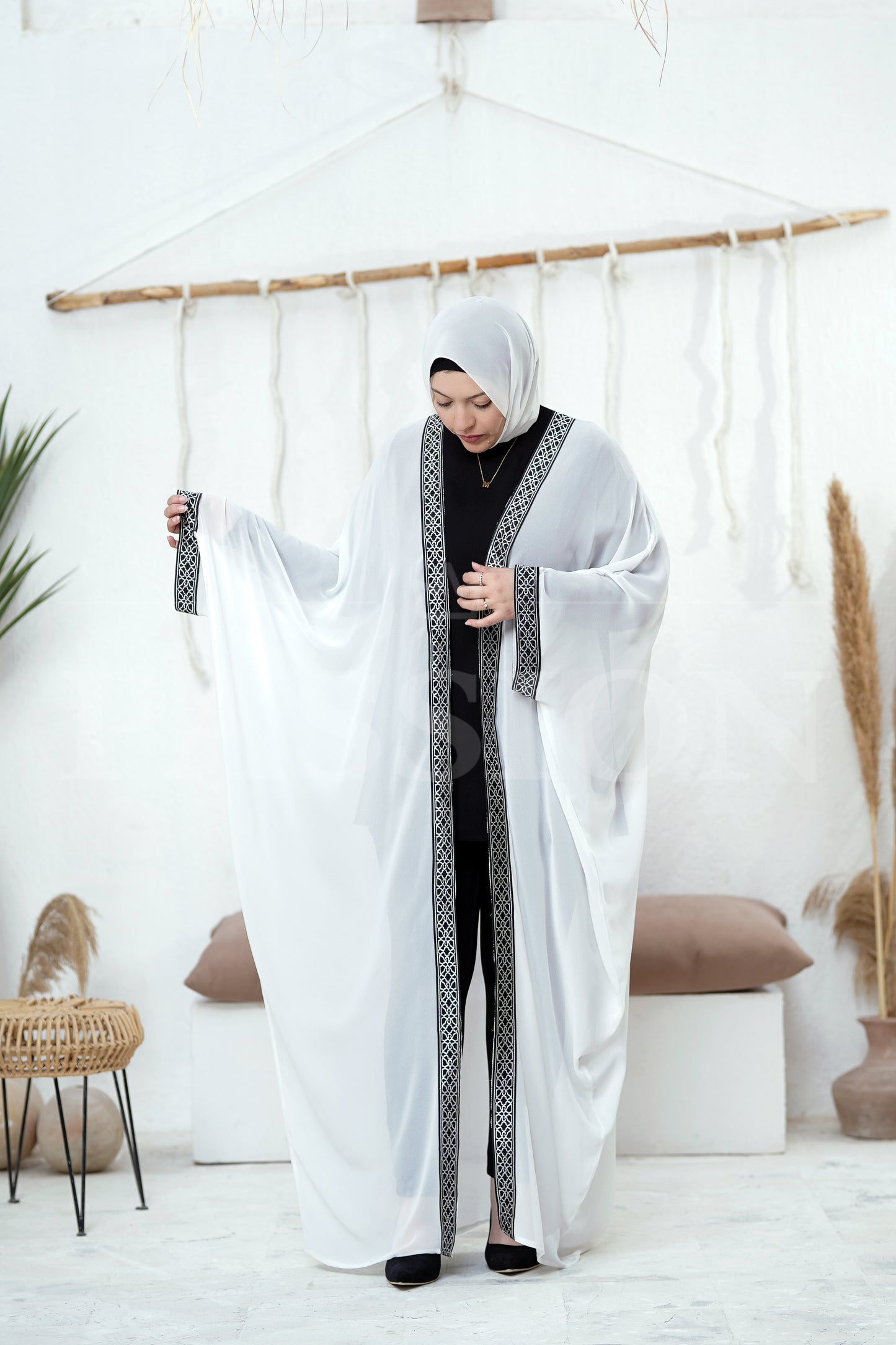 Islamic Decor Chiffon Kaftan